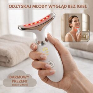 LumiShape™ -  Masażer soniczny i EMS do ujędrniania twarzy i szyi (7 LED)